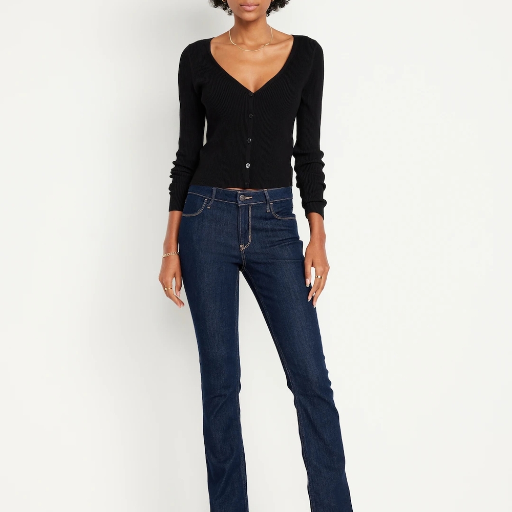 Old Navy Dark Blue Straight Leg Jeans